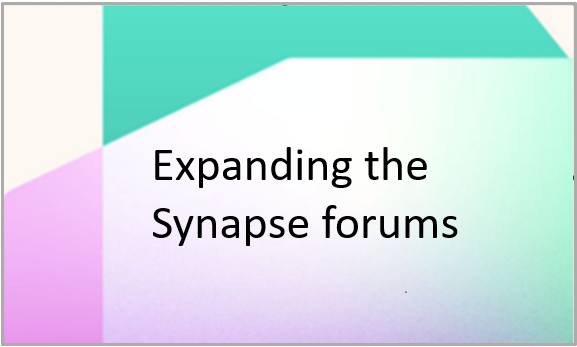 Expanding the Synapse Forums
