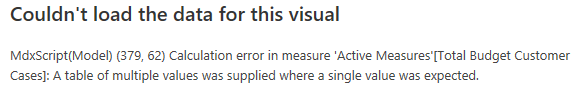 Solved: Error with measure in table but not chart - Microsoft Fabric ...