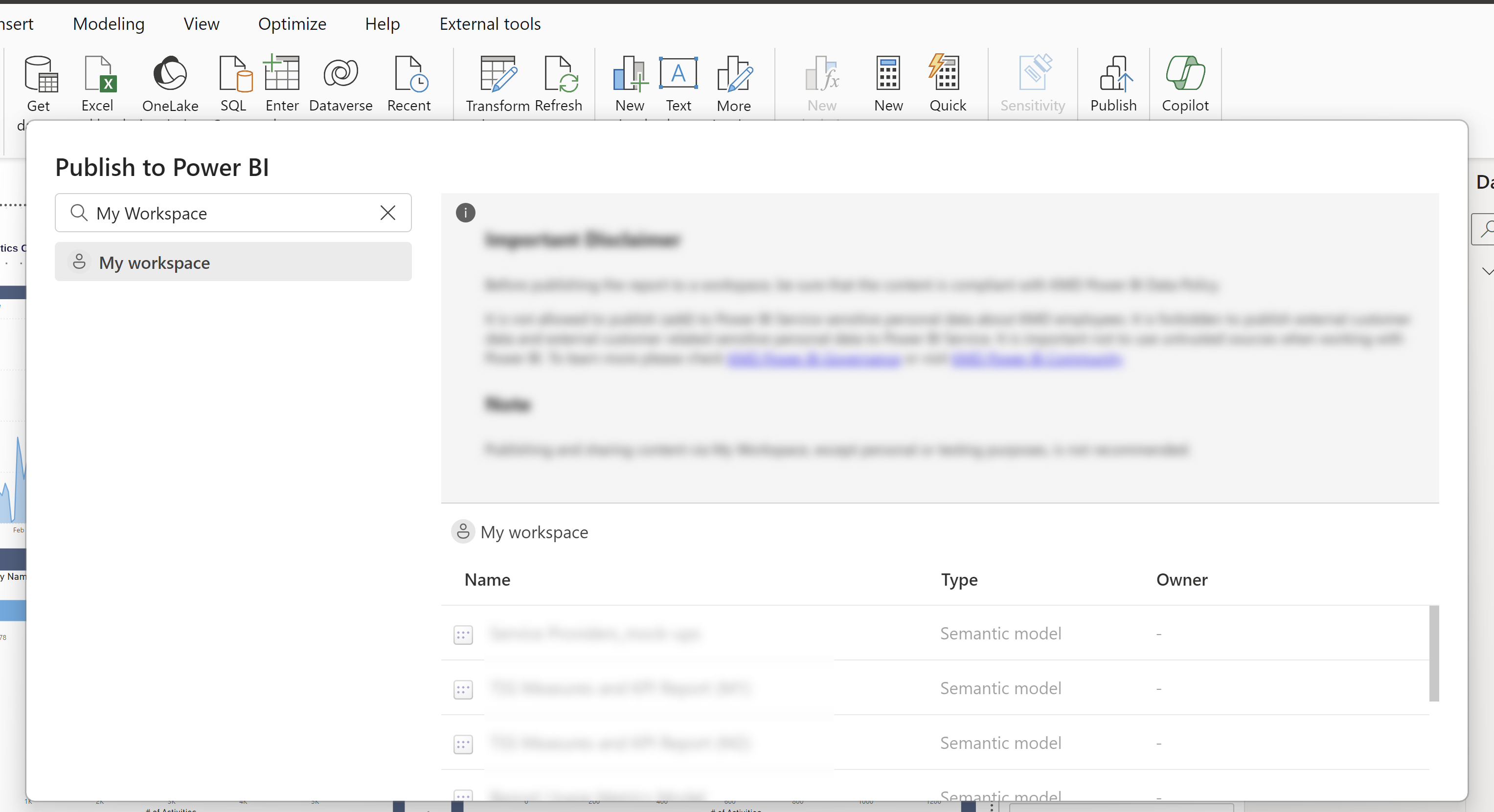 Cannot publish to Power BI - Microsoft Fabric Community