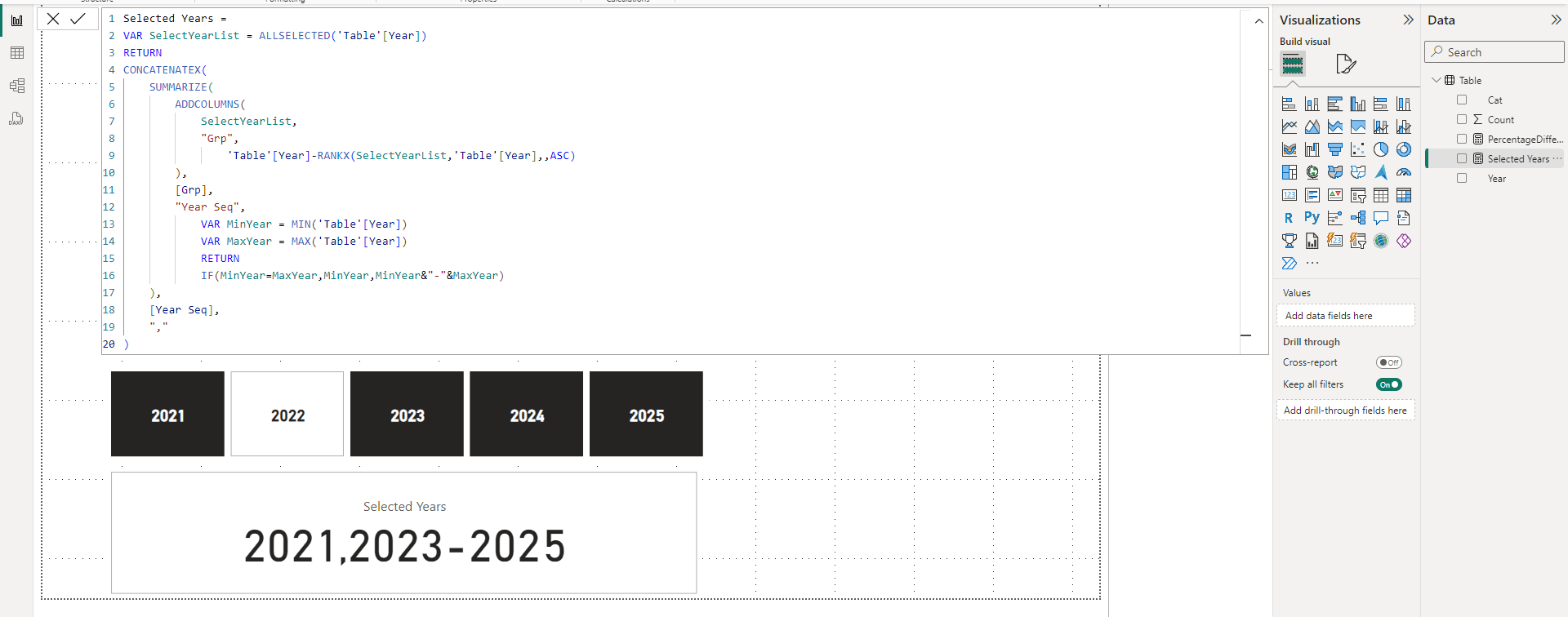 Solved: DAX Modification for Precise Year Selection in Pow ...