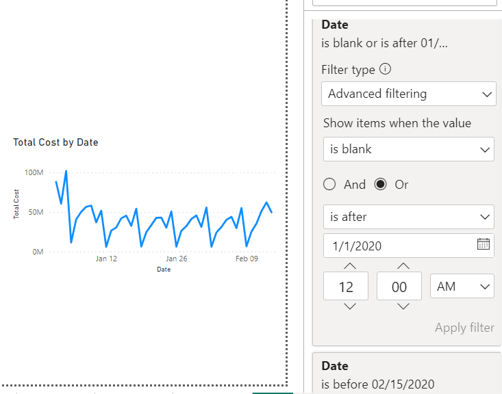 Filter pane multiple criteria for single column - Microsoft Fabric ...