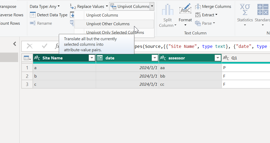 Solved: How to Transform Pass/Fail Question Data - Microsoft Fabric ...