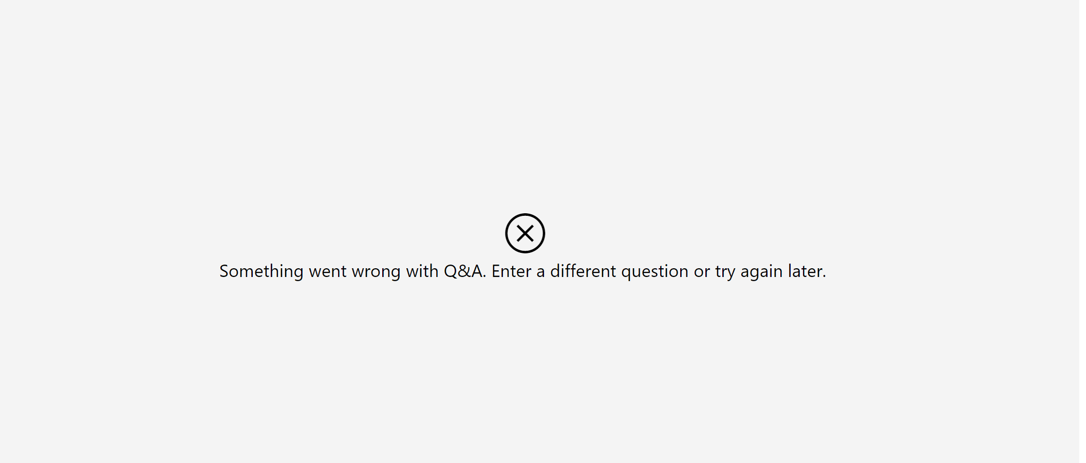 Q&A not working - Microsoft Fabric Community