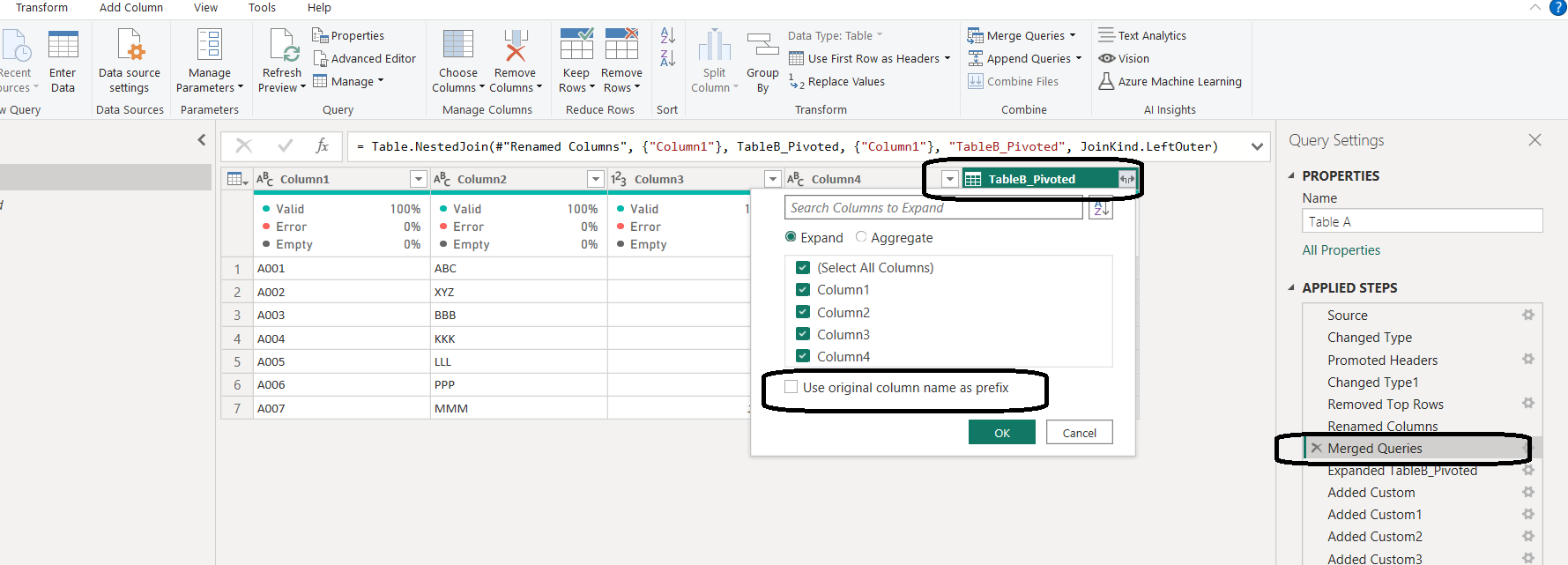 Dynamic column name based on a column value coming... - Microsoft ...