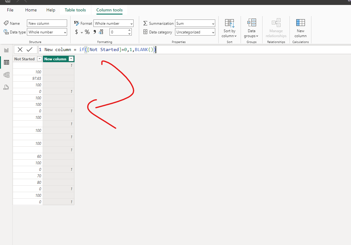 Solved: Count Blank and Zero in New Column - Microsoft Fabric Community