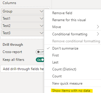 Unable to remove empty (null) values in rows - Microsoft Fabric Community