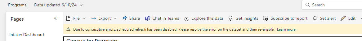 Scheduled refresh disabled error wont go away - Microsoft Fabric Community