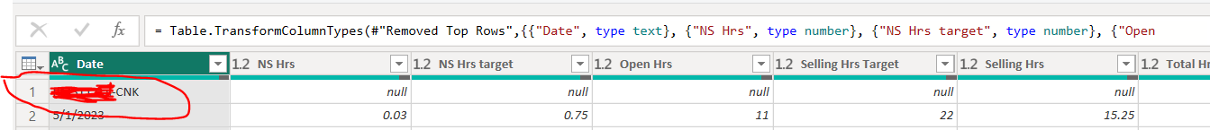 Adding new column with data from null row - Microsoft Fabric Community