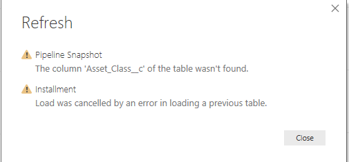 Solved: Can't Refresh Data from Data Source - Microsoft Fabric Community
