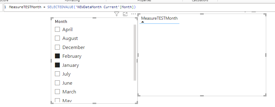 SELECTEDVALUE multiple objects - Microsoft Fabric Community