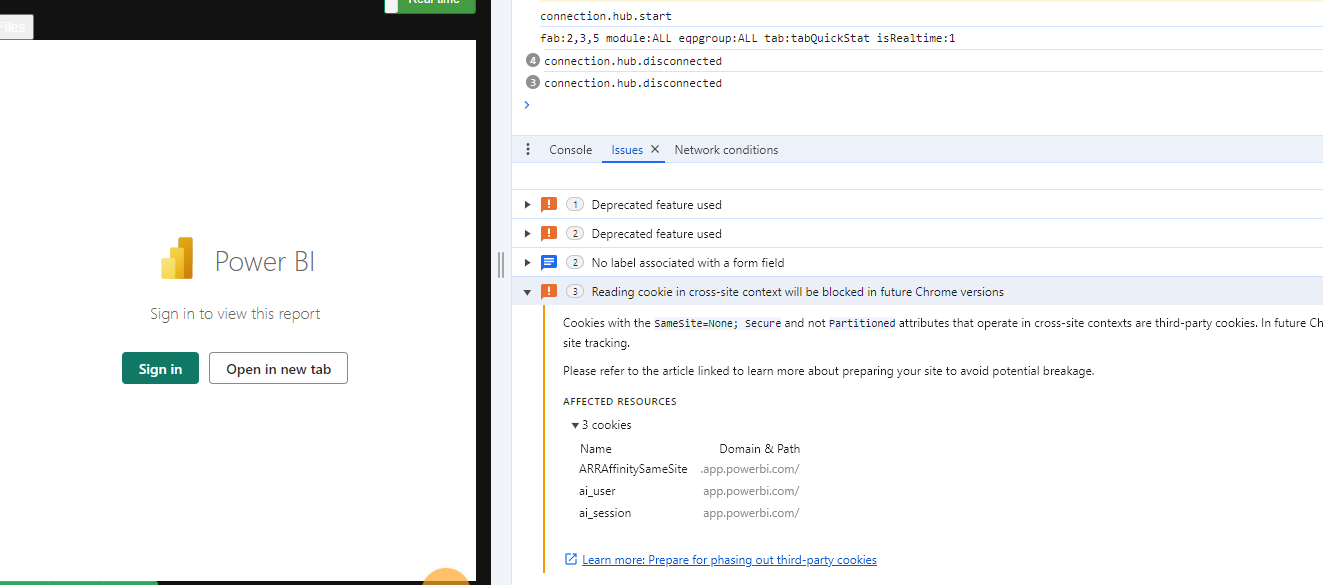 Unable to Sign in Power BI Report in Asp.Net Web A... - Microsoft ...