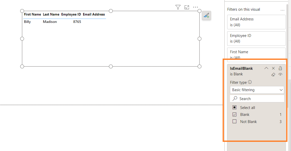 Solved: Cannot filter on "blank" rows. - Microsoft Fabric Community