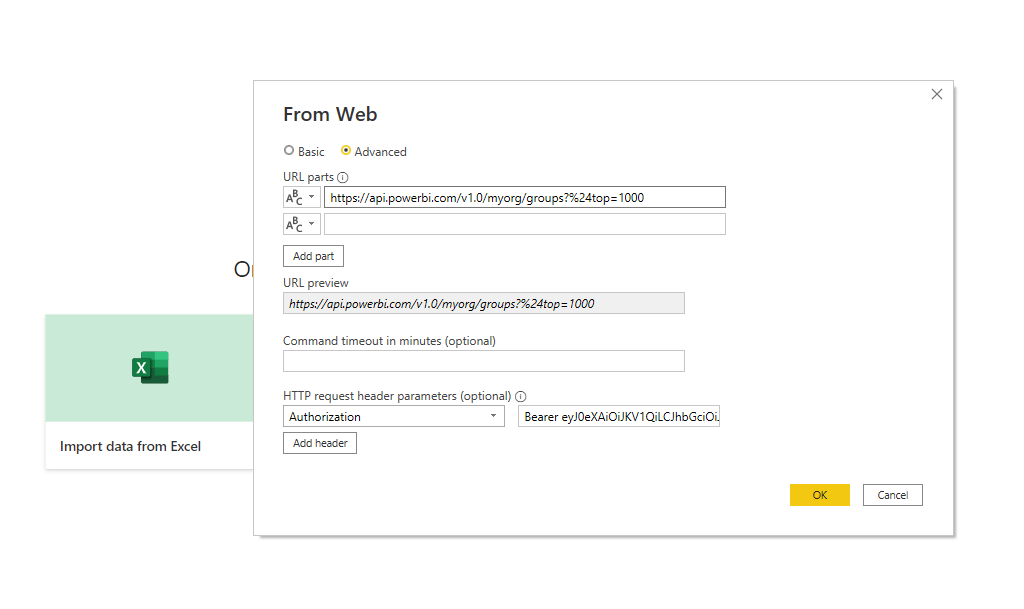 Solved: Power BI Rest API via Web query - Microsoft Fabric Community