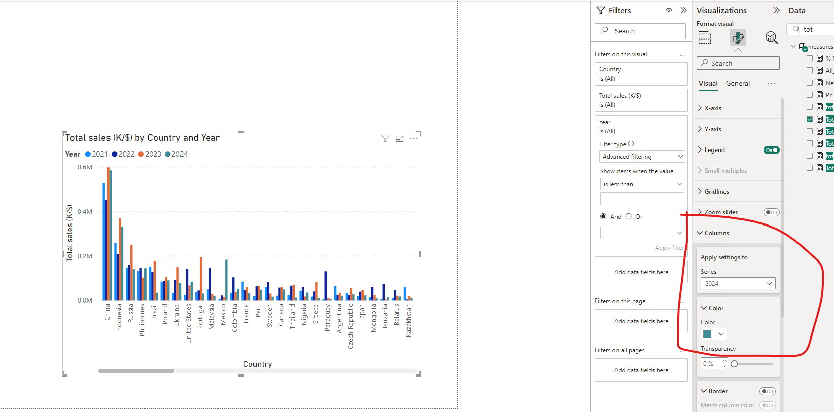 Solved: Color coding for a visual - Microsoft Fabric Community