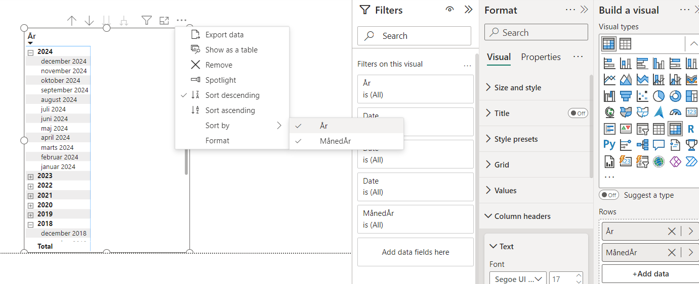 How to sort a table based in two fields? - Microsoft Fabric Community