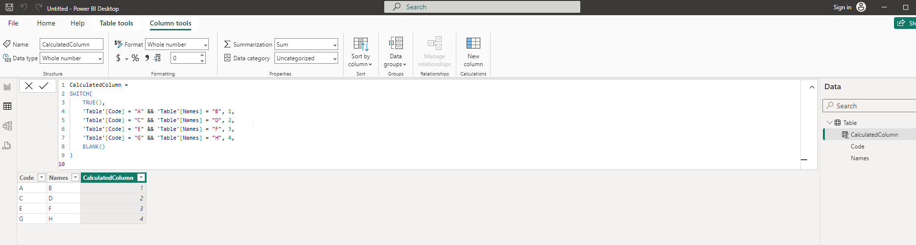 Solved: fill column based on other column values - Microsoft Fabric ...