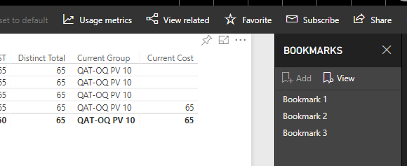 Bookmark does not work online - Microsoft Fabric Community
