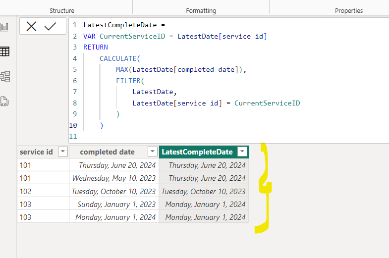 latest date column needed - Microsoft Fabric Community
