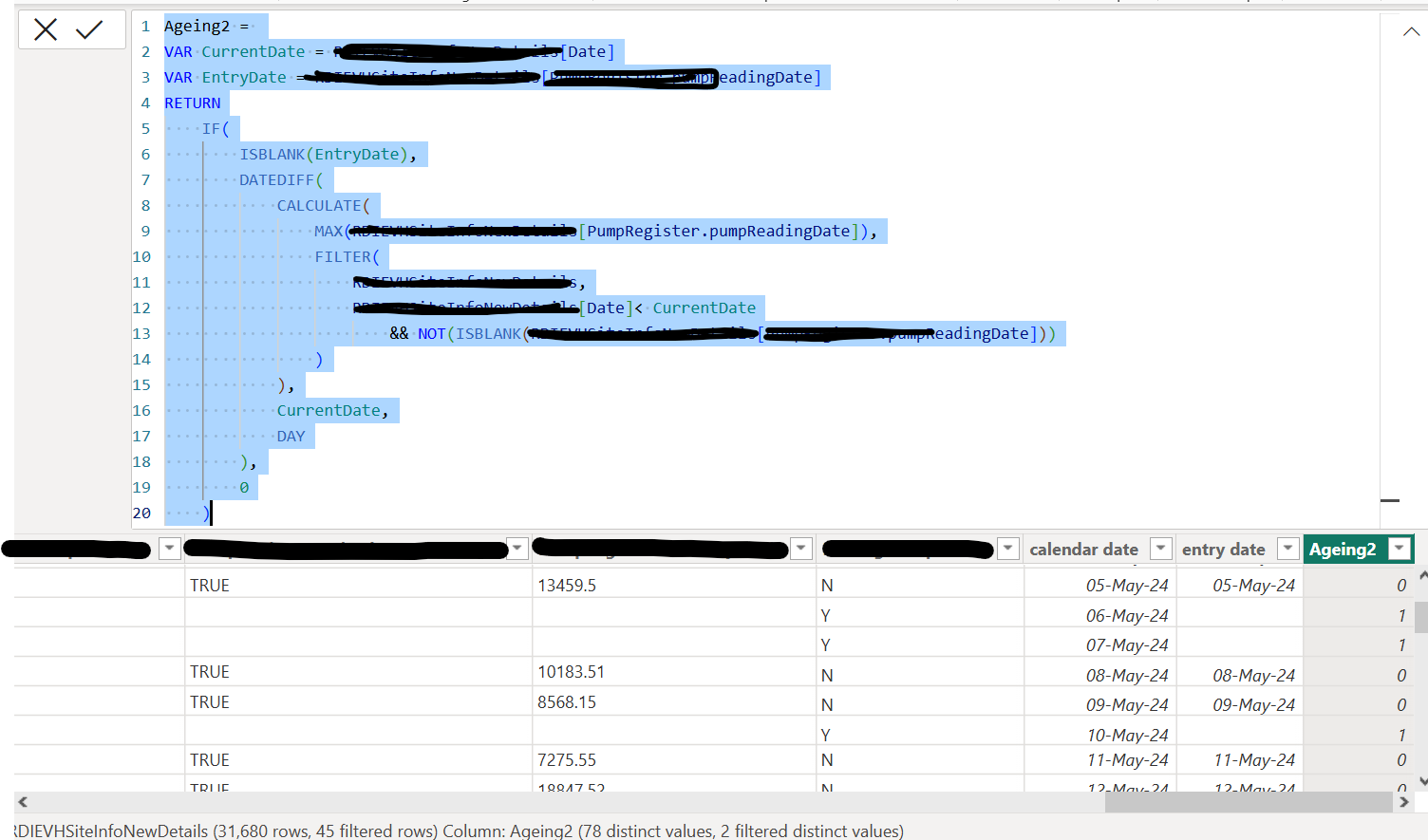 Re: Missing Entry Days Count Calculated Column in... - Microsoft Fabric ...