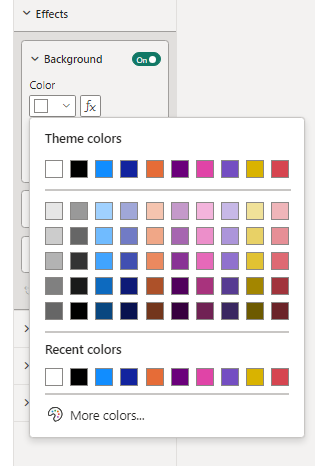 Can we change the color palette in Fabric? - Microsoft Fabric Community