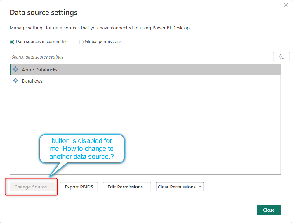 How to change Data source in Power Bi service Clou... - Microsoft ...