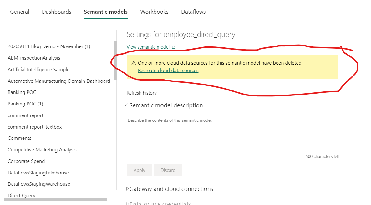 publish report error with direct query - Microsoft Fabric Community