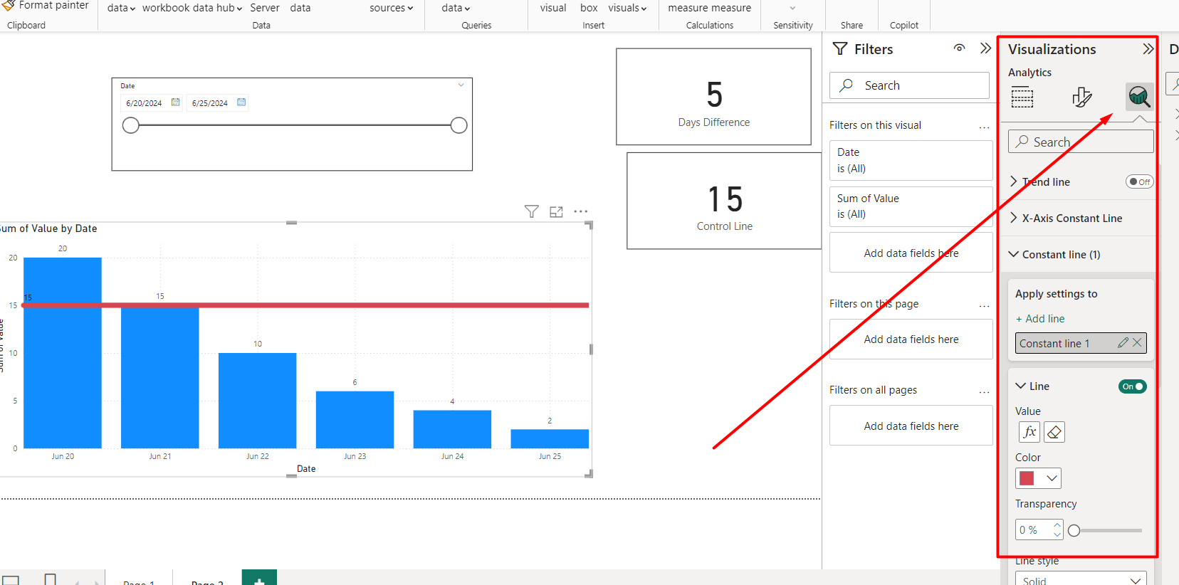 Solved: Control line in a dynamic chart - Microsoft Fabric Community