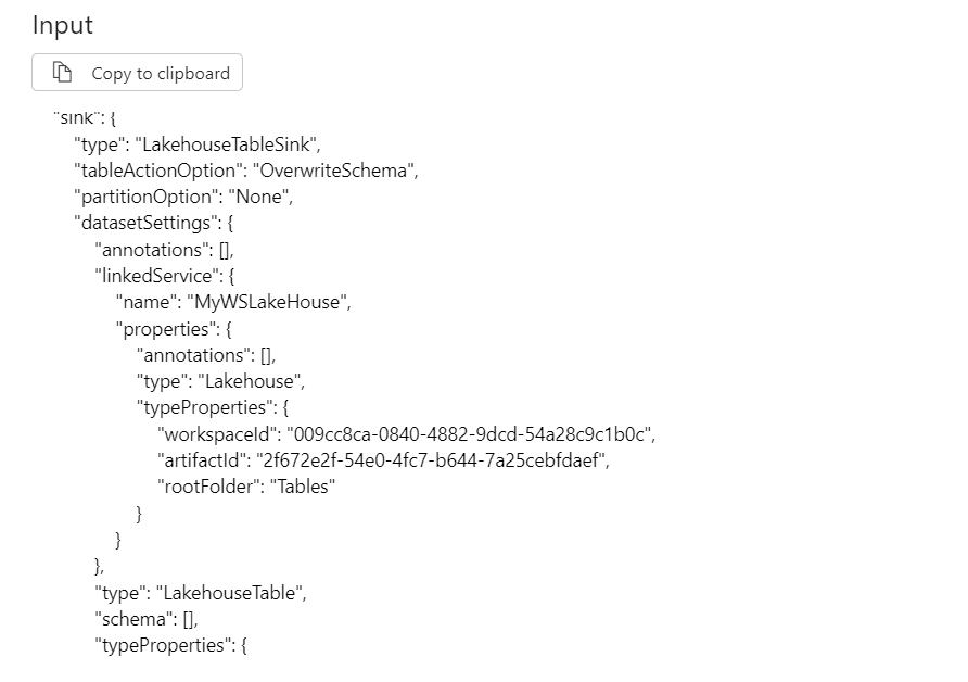 Creating a table in a lakehouse using a data pipel... - Microsoft ...