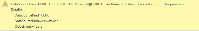 Odbc Connection Error Driver Error Microsoft Fabric Community