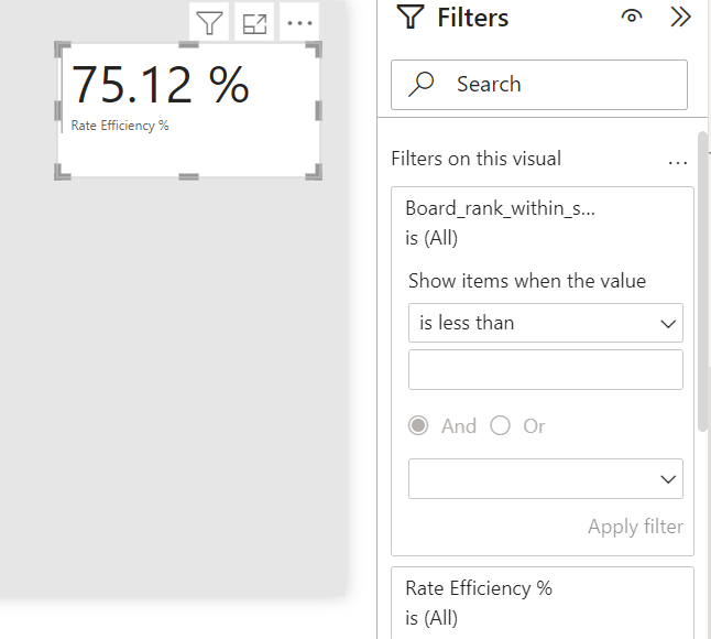 Top N filter on card visual not working on direct ... - Microsoft ...