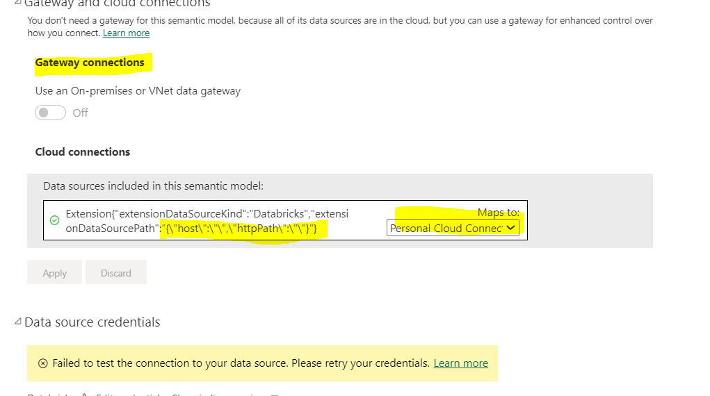 Direct Query Mode -> Azure Databricks -> Creates e... - Microsoft ...