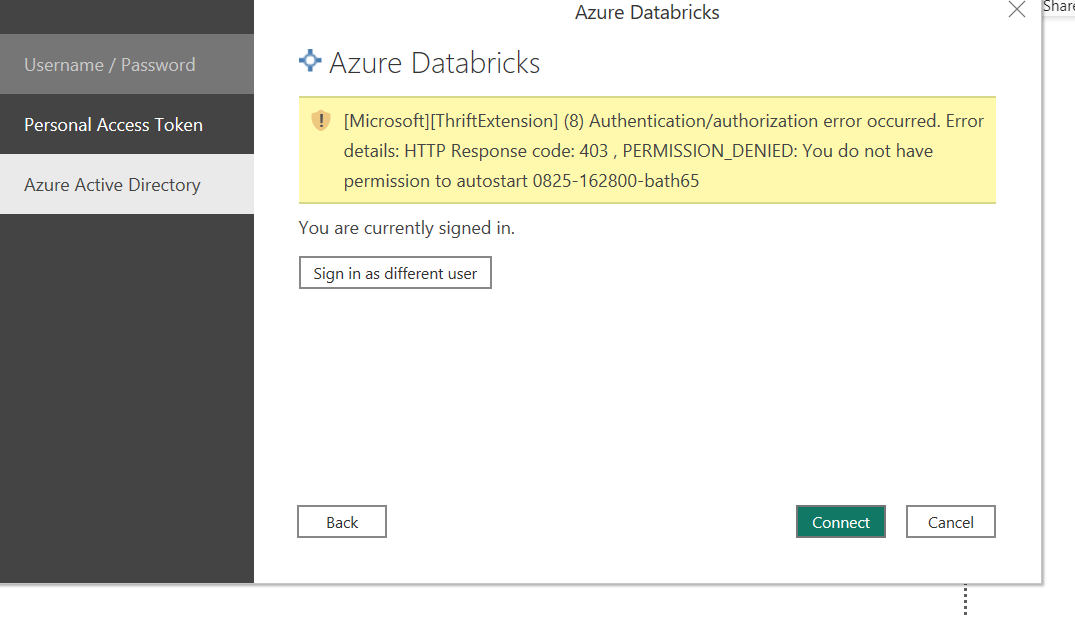 Solved: connection with databricks not working - Microsoft Fabric Community
