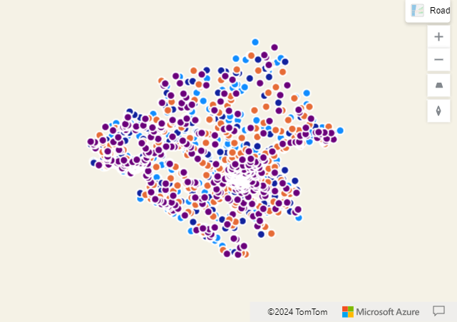 Azure map showing points but not road - Microsoft Fabric Community