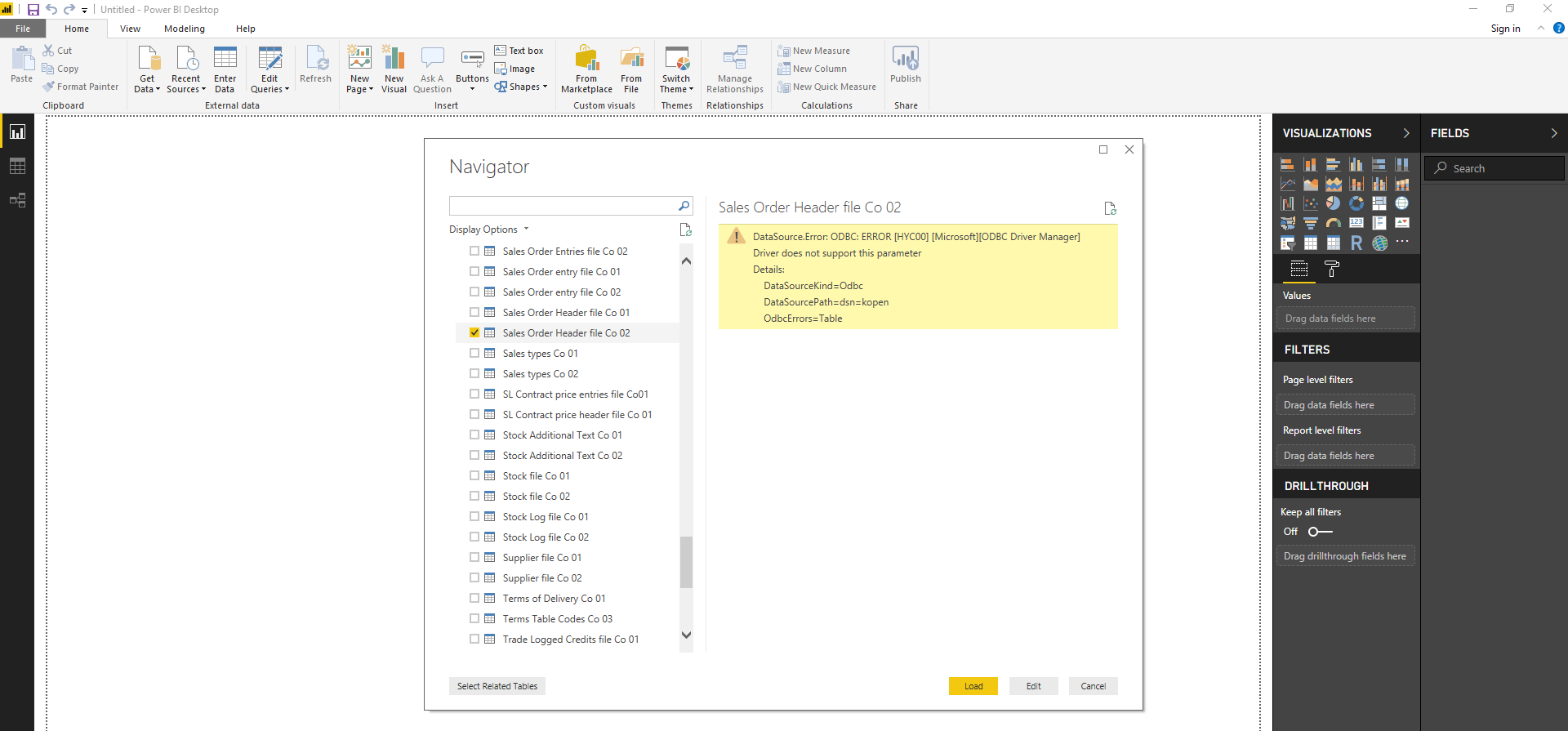 Odbc Connection Error Driver Error Microsoft Fabric Community