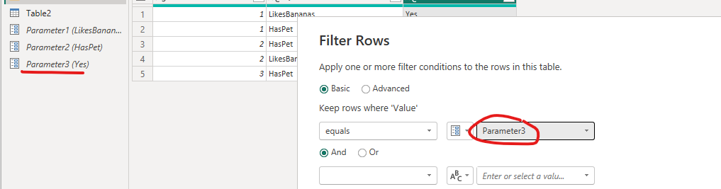 Filtering data on multiple parameters - Microsoft Fabric Community