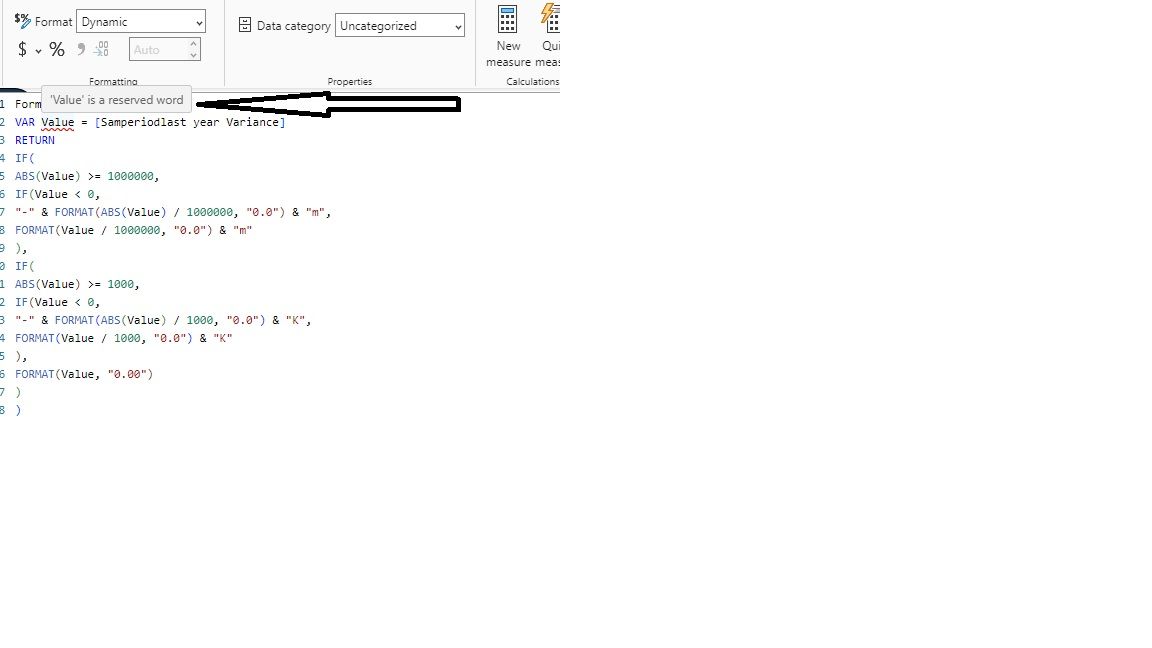 Dynamic Format values - Microsoft Fabric Community