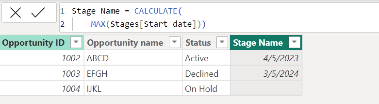 Calculated Column Based on the max of a date in a ... - Microsoft ...