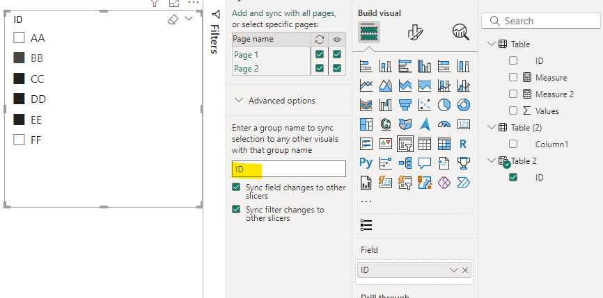Solved: syncing slicer only one way - Microsoft Fabric Community