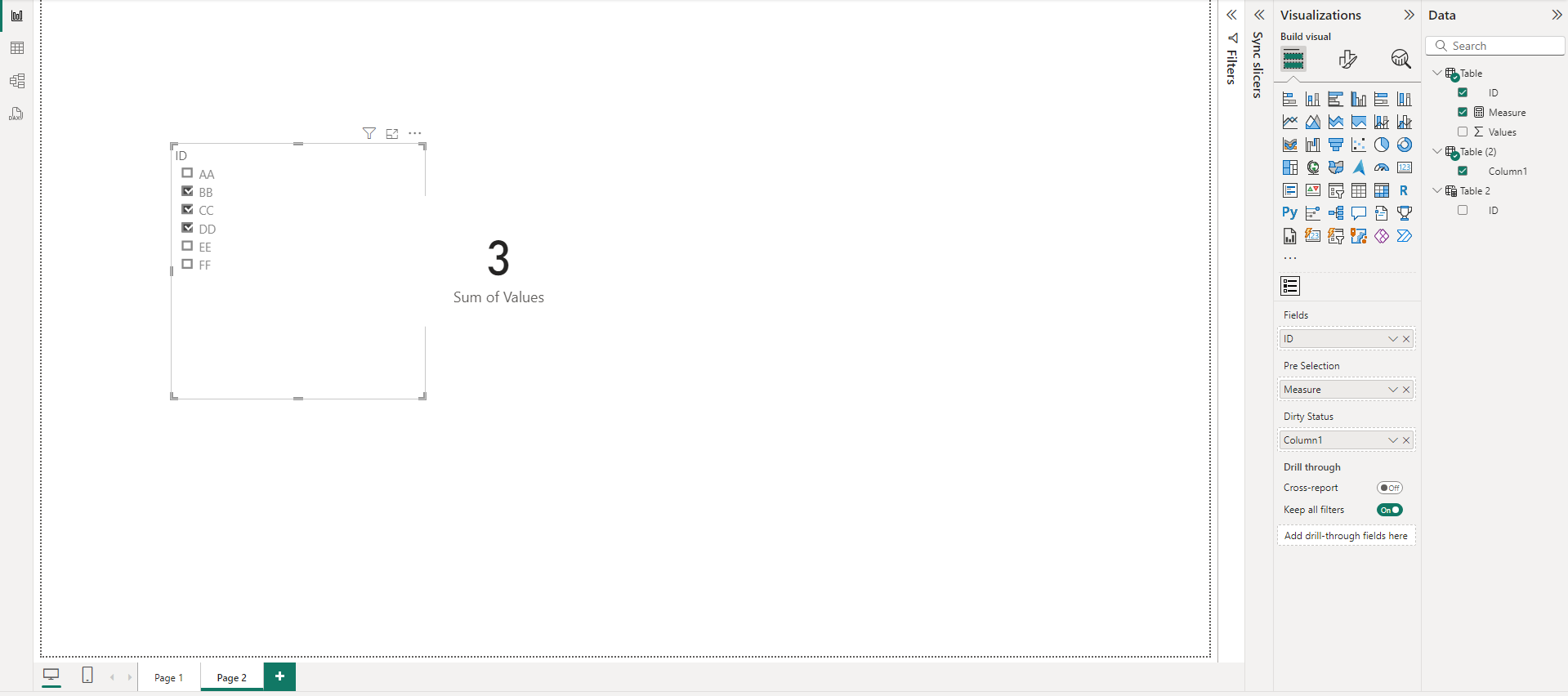 Solved: syncing slicer only one way - Microsoft Fabric Community