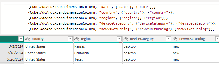 Google Analytics - Connector not working - Microsoft Fabric Community