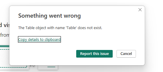 Solved: Error when create new measure - Microsoft Fabric Community