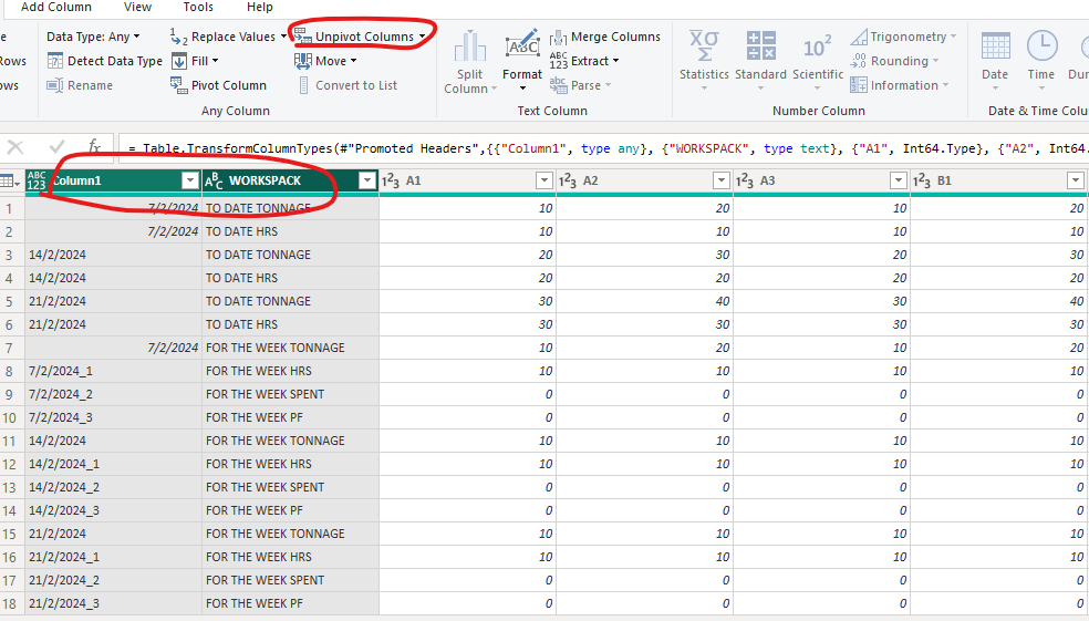 Need help in transforming my Data - Microsoft Fabric Community