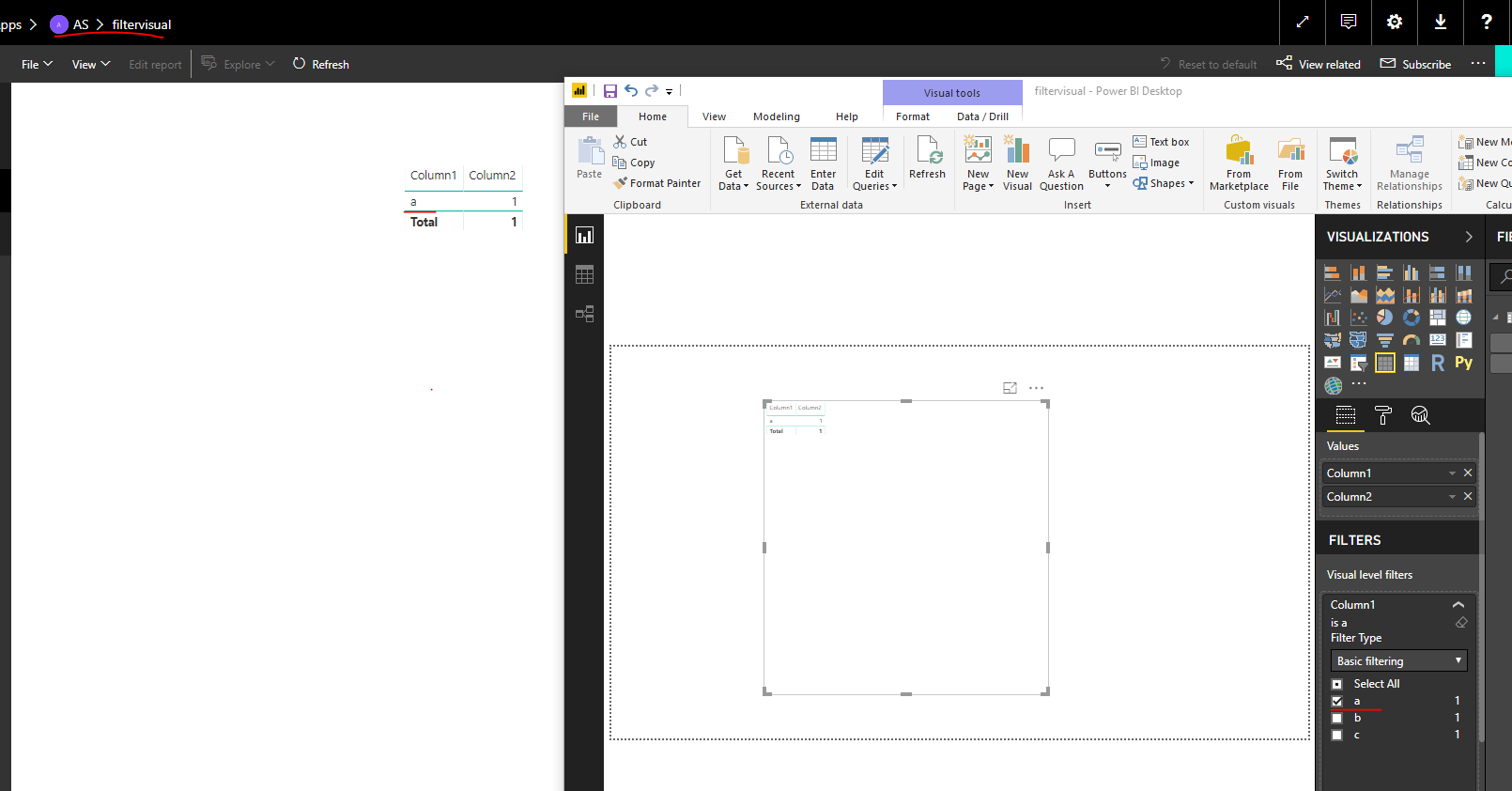 Solved: Visual level filter not working in app - Microsoft Fabric Community