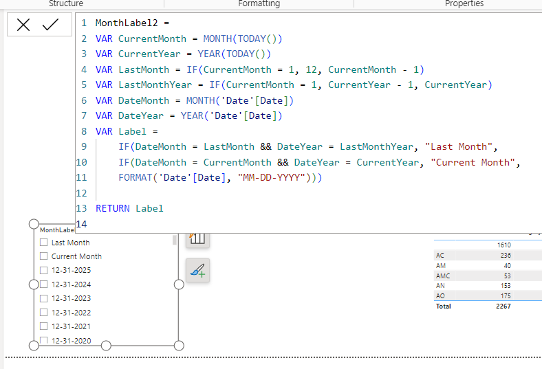 Solved: Last Month - Microsoft Fabric Community