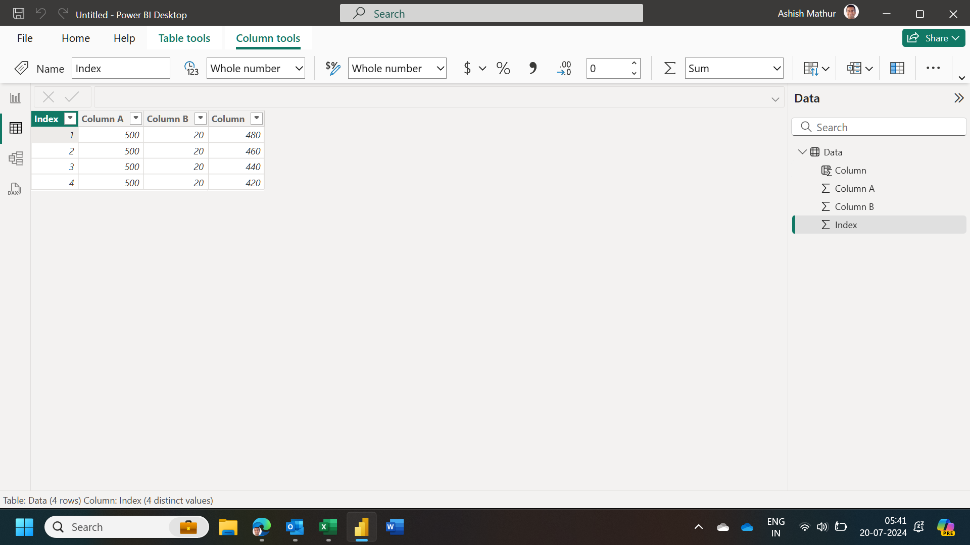 Solved: Subtract a value from the same column - Microsoft Fabric Community