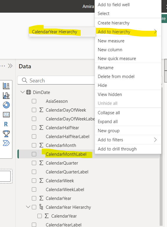 date hierarchy in table - Microsoft Fabric Community