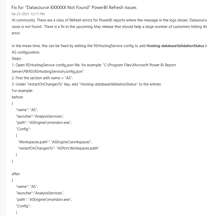 Solved: Report Server Error no credentials when refresh - Microsoft ...