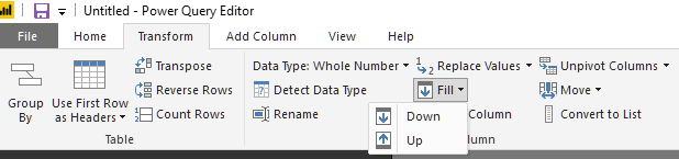 Solved: Fill blanks with previous value - Microsoft Fabric Community