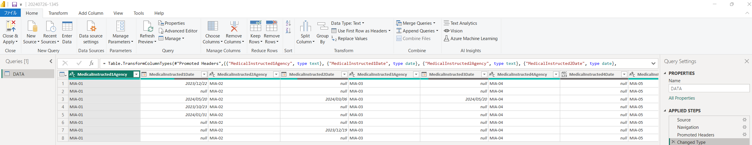 Count and graph multiple dates in the same table - Microsoft Fabric ...