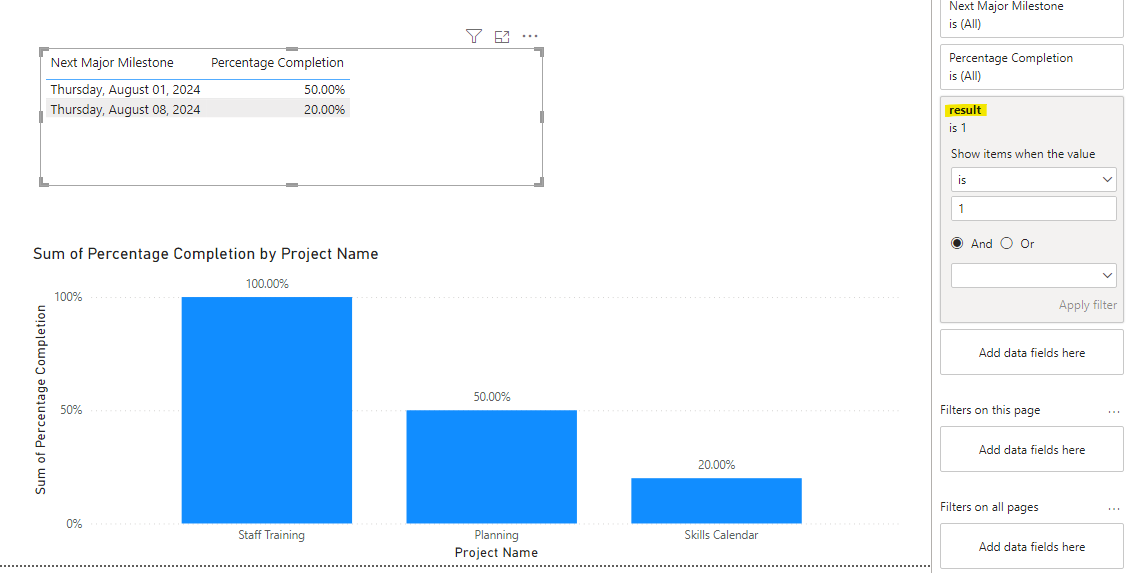 Solved: Filter rows of a table based on another visual - Microsoft ...
